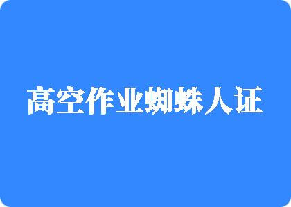 欧美肏屄片高空作业蜘蛛人证